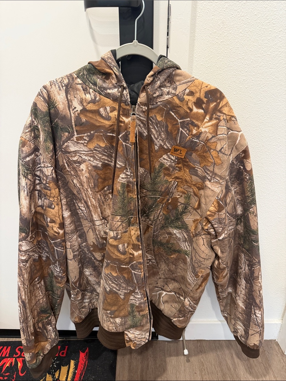 Realtree Camo Full-Zip Hoodie in Brown and Green